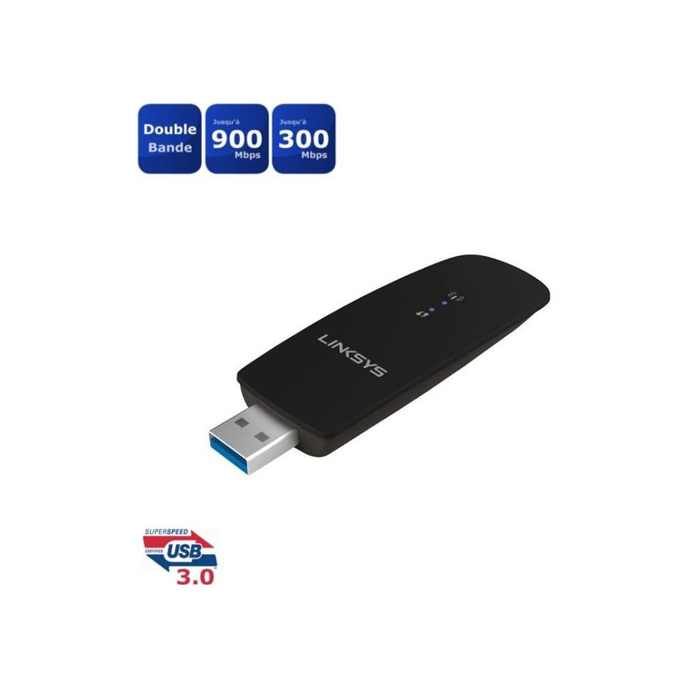 LINKSYS WUSB6300 Clé USB Wifi AC1200 double bande