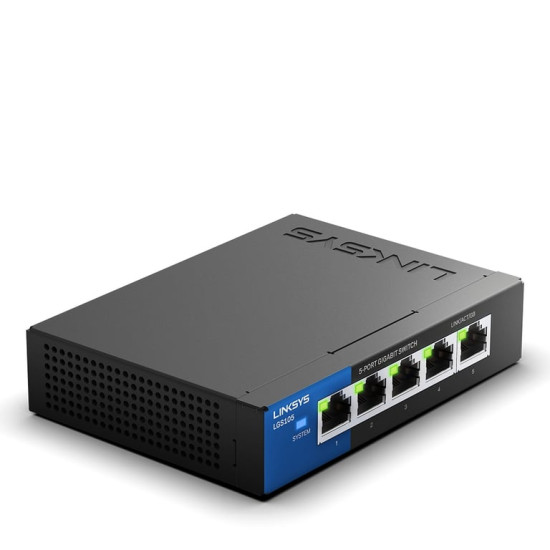 Linksys Switch 5 ports Gigabit Business à poser sur bureau (LGS105) - Neuf