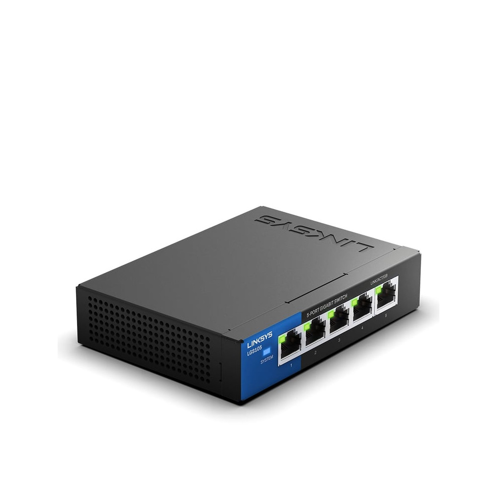 Linksys Switch 5 ports Gigabit Business à poser sur bureau (LGS105) - Neuf