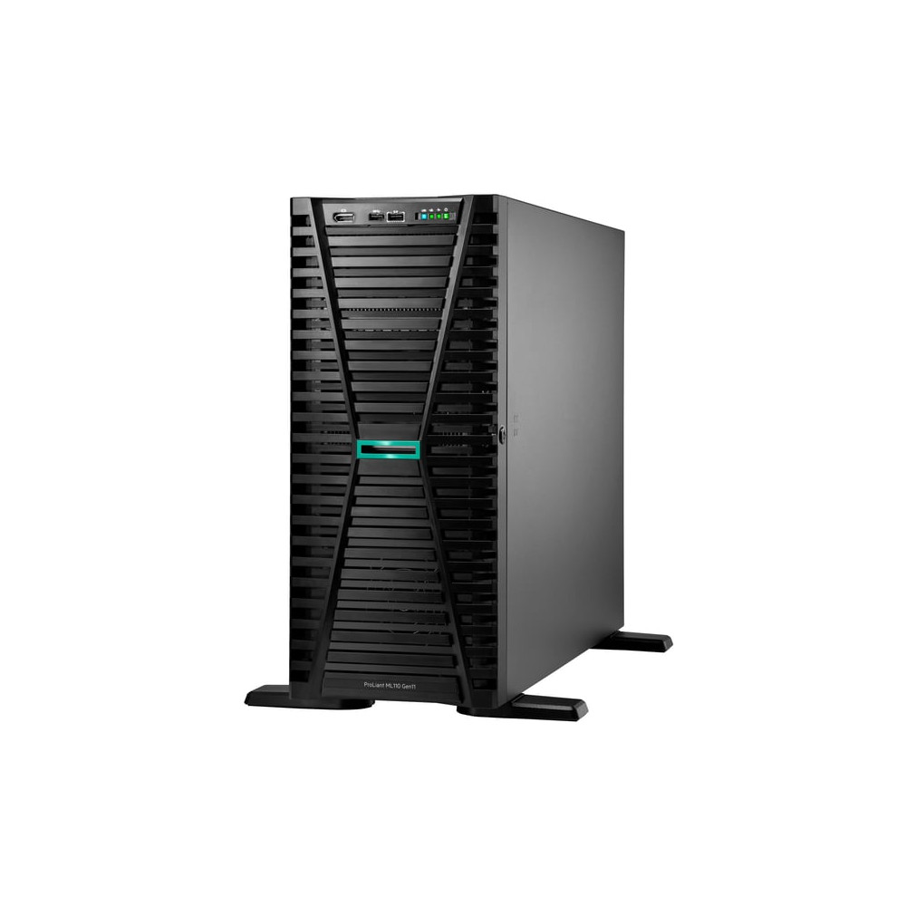 HPE ProLiant ML110 Gen11 4410Y 2.0GHz 12-core 1P 32GB-R VROC 8SFF 1000W RPS Server - Neuf