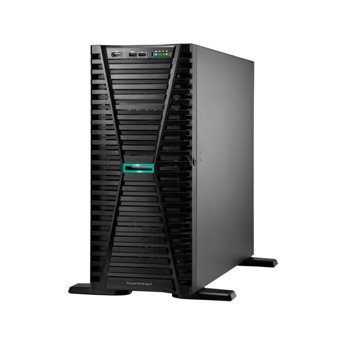 HPE ProLiant ML110 Gen11 5416S 2.0GHz 16-core 1P 32GB-R VROC 8SFF 1000W RPS Server - Neuf