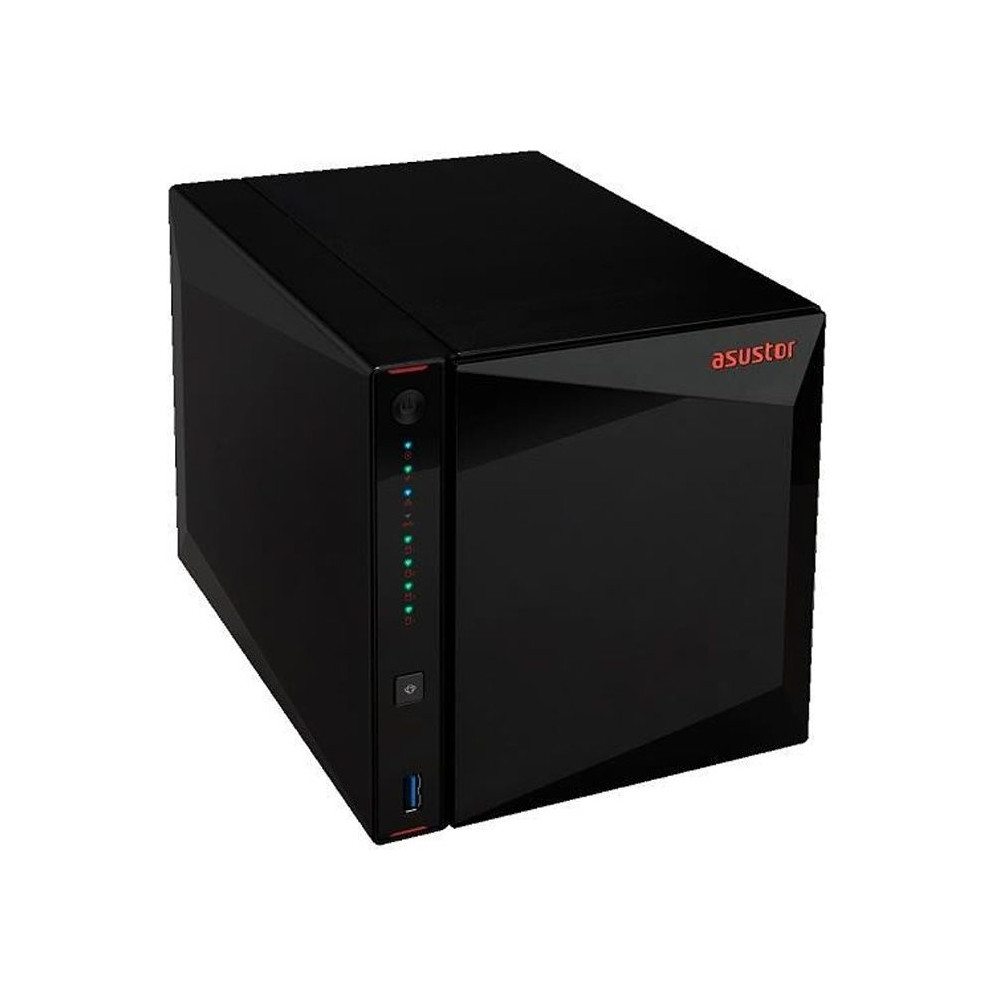 NAS Server - ASUSTOR - Nimbustor 4 AS5304T - Celeron Quad Core J4105 - 4 Go RAM - 4 Baies