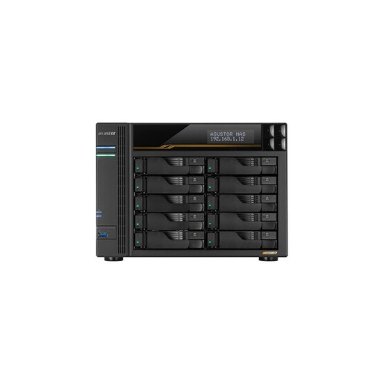 Lockerstor 10 Gen3 AS6810T - Serveur NAS - 10 Baies - SATA 6Gb/s / PCIe 4.0 (NVMe) - RAID 0, 1, 5, 6, 10, JBOD - RAM 16 Go - Gig
