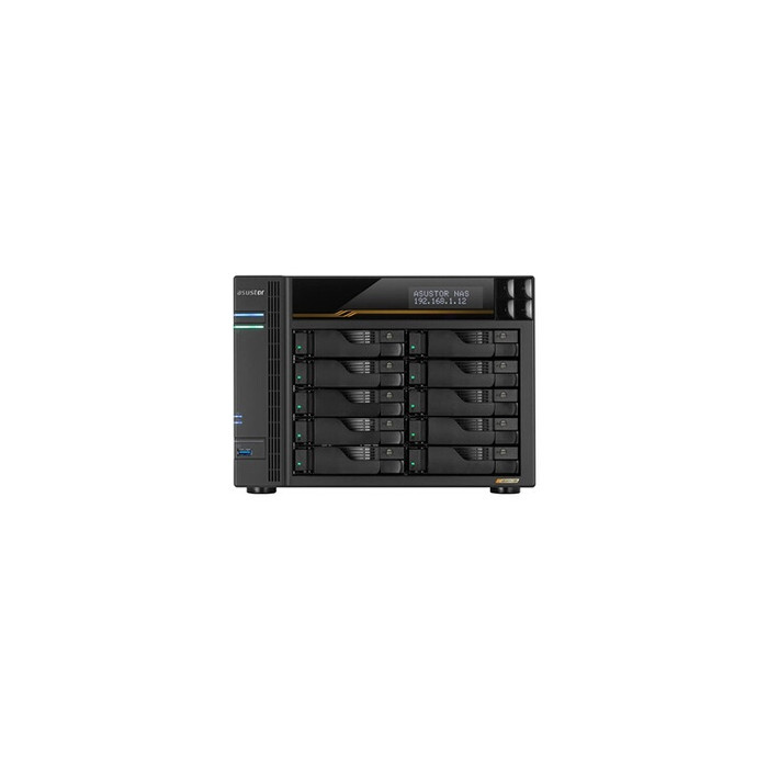 Lockerstor 10 Gen3 AS6810T - Serveur NAS - 10 Baies - SATA 6Gb/s / PCIe 4.0 (NVMe) - RAID 0, 1, 5, 6, 10, JBOD - RAM 16 Go - Gig