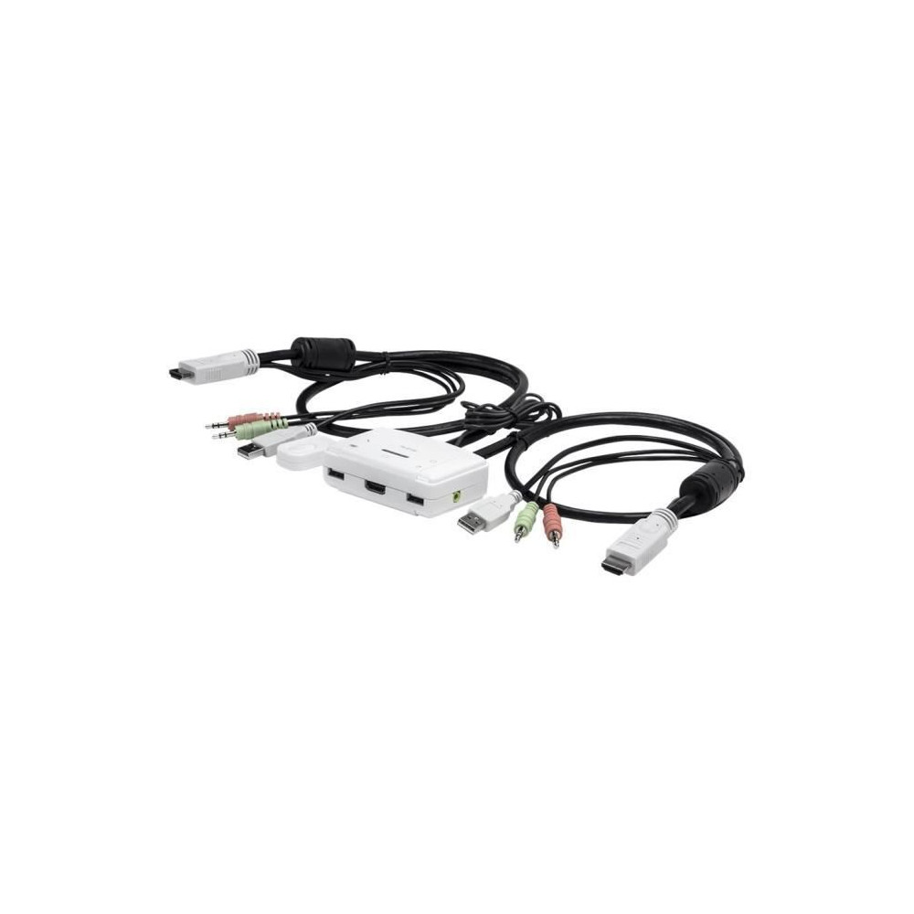 TRENDnet TK 215i Commutateur écran-clavier-souris-audio 2 x KVM - audio 1 utilisateur local Ordinateur de bureau