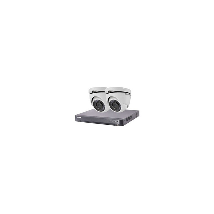 Kit de vidéosurveillance 2 dômes 1080p Turbo HD avec Disque Dur