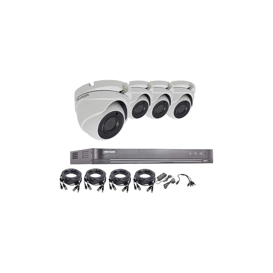 5Mp CCTV Système de surveillance de sécurité 4K DVR 4Ch H.265 + Hik 5 Mp 4 canaux 2,8 mm Caméra Kit de vision nocturne extérieur