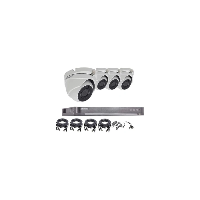 5Mp CCTV Système de surveillance de sécurité 4K DVR 4Ch H.265 + Hik 5 Mp 4 canaux 2,8 mm Caméra Kit de vision nocturne extérieur