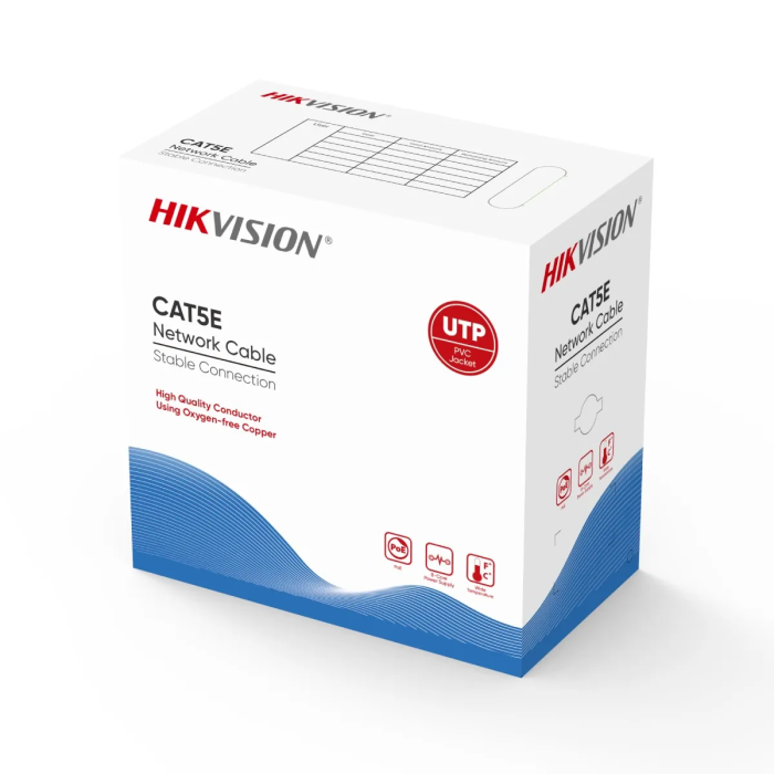 Câble Réseau Hikvision CAT.5E 305m Gris