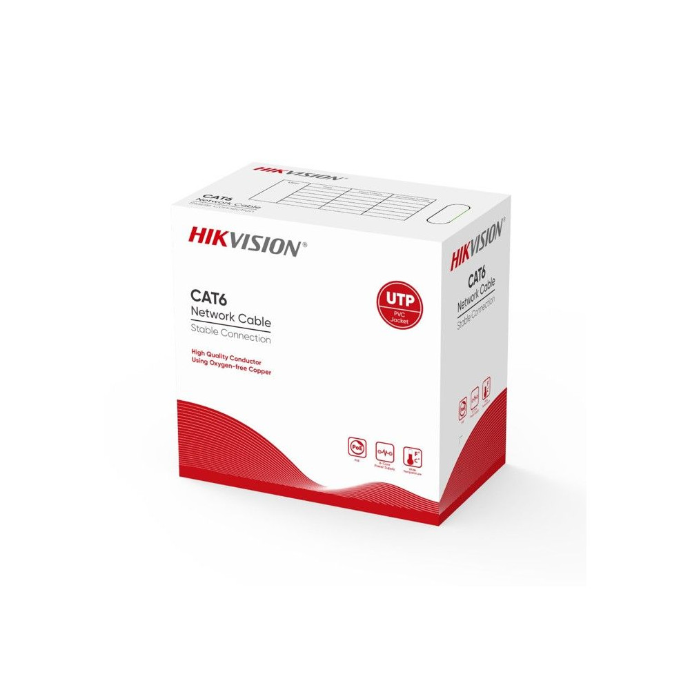 Câble Réseau Hikvision CAT6 305m Orange