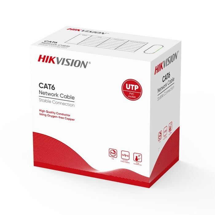 Câble Réseau Hikvision CAT6 305m Orange