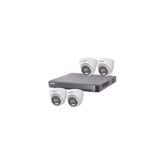 Set Caméra CCTV Turbo-HD 5 MP AUDIO DVR 4 Canaux - 4x 5MP Audio Tourelle Caméra Intérieur/Extérieur 1TB HDD