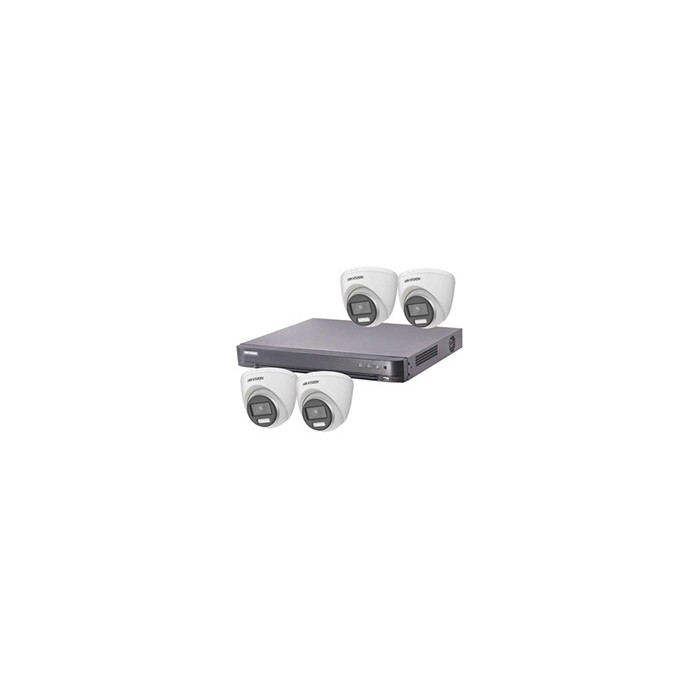 Set Caméra CCTV Turbo-HD 5 MP AUDIO DVR 4 Canaux - 4x 5MP Audio Tourelle Caméra Intérieur/Extérieur 1TB HDD