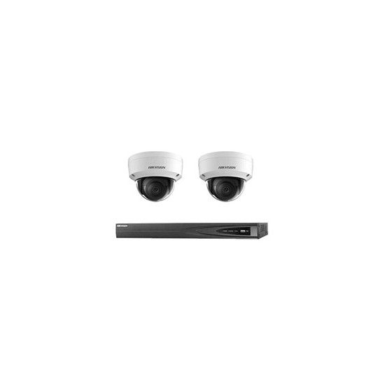 Kit caméra IP 2x caméra série Lite 6MP NVR 4xcanal POE - disque dur 2 To Max 8x caméra