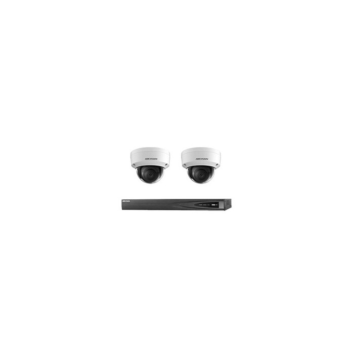 Kit caméra IP 2x caméra série Lite 6MP NVR 4xcanal POE - disque dur 2 To Max 8x caméra