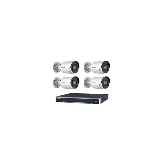 Kit de caméra IP 4x caméra Bullet Lite série 6MP NVR 8xChannel POE- disque dur 2 To Max 8x caméra