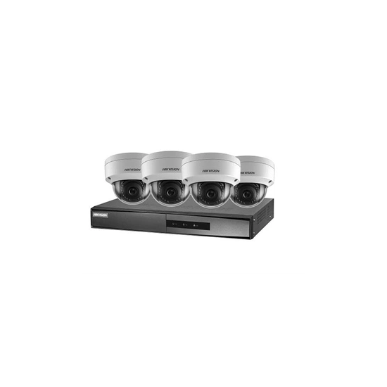 Kit de caméra IP 4x caméra dôme série de lumière hybride intelligente 8MP NVR 4xChannel POE-2TB disque dur