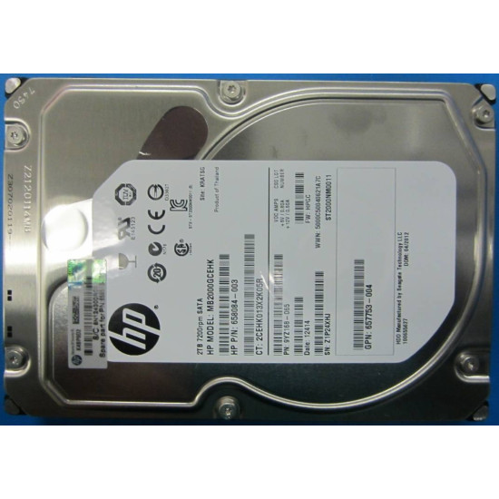 HPE 2TB non-hot-plug SATA HDD disque dur 2 To 7200 tr/min 3.5  - Neuf