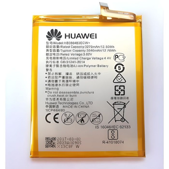 Batterie dorigine Huawei HB386483ECW+ pour Honor 6X Bulk