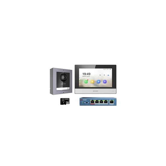 DS-KIS602 Ensemble complet de sonnette d'interphone vidéo IP