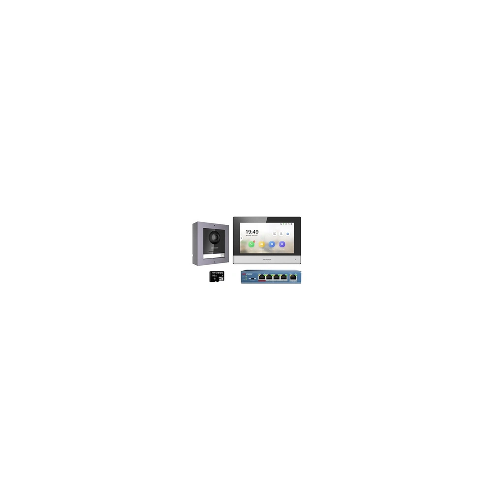 DS-KIS602 Ensemble complet de sonnette d'interphone vidéo IP