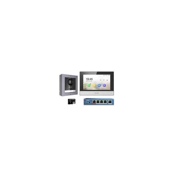 DS-KIS602 Ensemble complet de sonnette d'interphone vidéo IP