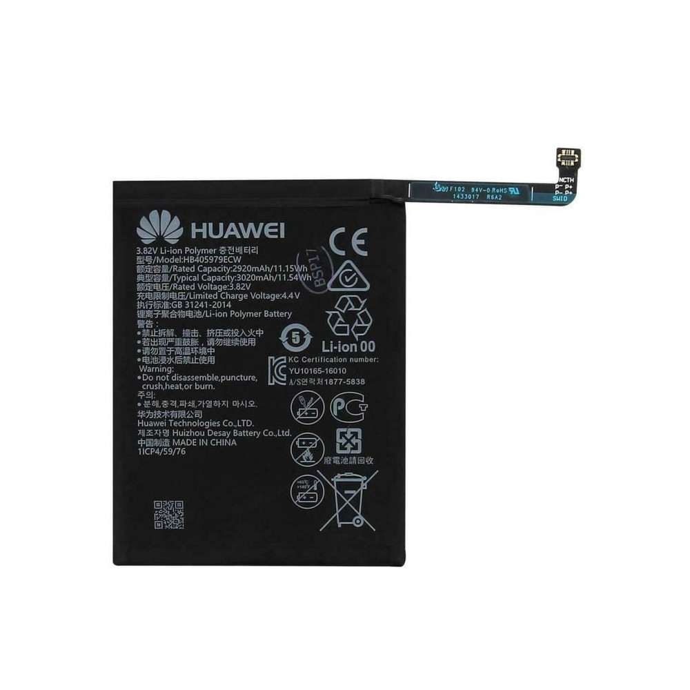 Batterie interne HB405979ECW original pour Huawei Y6 2017 3020 Mah