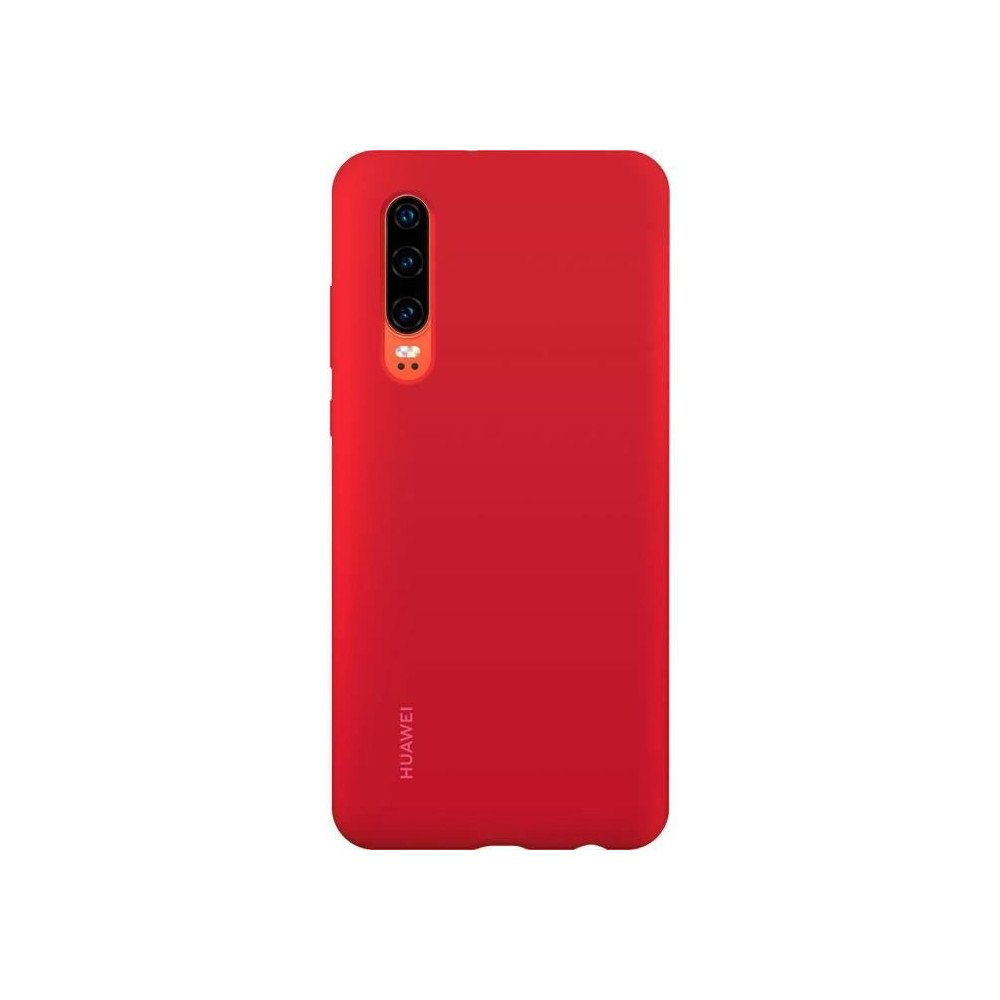 HUAWEI Coque rigide finition soft touch rouge pour Huawei P30