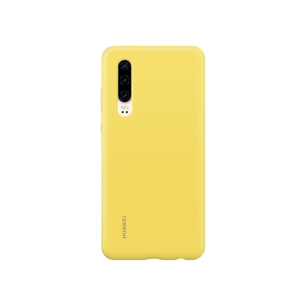 HUAWEI Coque rigide finition soft touch jaune pour Huawei P30