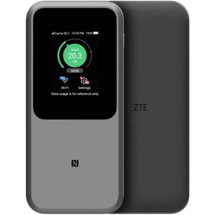 ZTE MU5120 Point daccès Wi-Fi 5G mobile 3800 MBit/s MIMO gris
