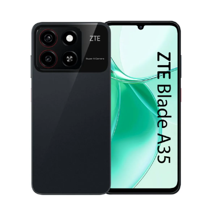 ZTE Blade A35 4+64Go (4G), Écran 6,75" , Dual Sim - Starry Noir