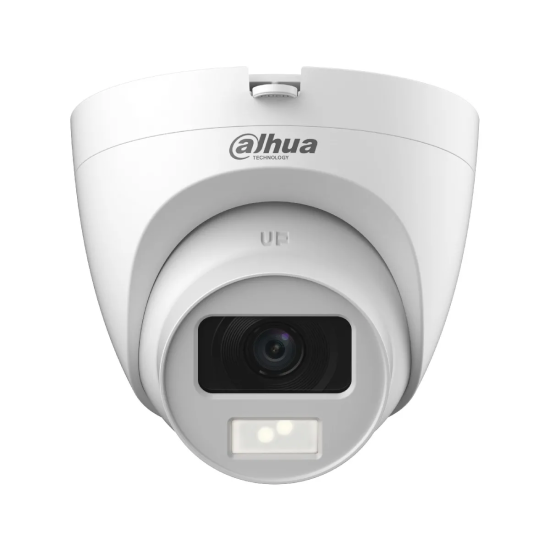 Caméra de sécurité extérieure et intérieure Dahua 2MP Smart Dual Light blanche - DH-HAC-HDW1200CLQP-IL-A-0280B-S6