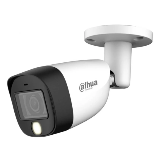 Caméra de sécurité blanche Dahua 2MP - DH-HAC-HFW1200CMP-IL-A-0280B-S6