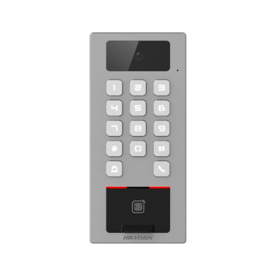 Controlo de acesso com câmara IP65 IK09 - Impressão digital, MF DESFire, cartão QR e PIN - 10.000 utilizadores   300.000 registo