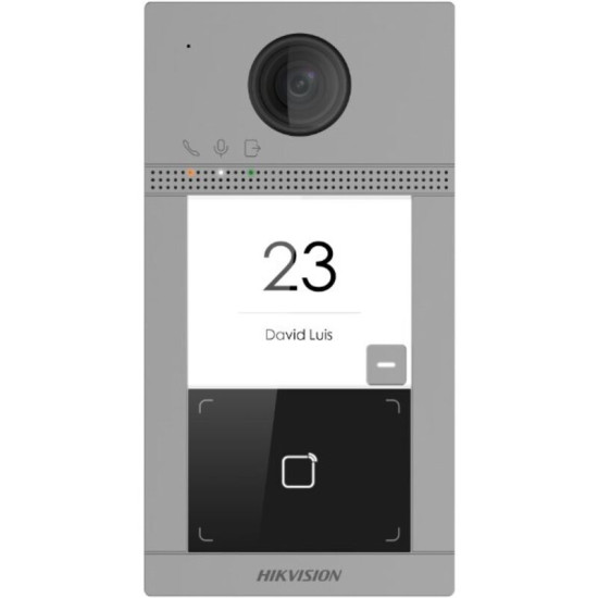 Système d'interphone vidéo Hikvision DS-KV8113-WME1(C) 2 MP Noir, Gris