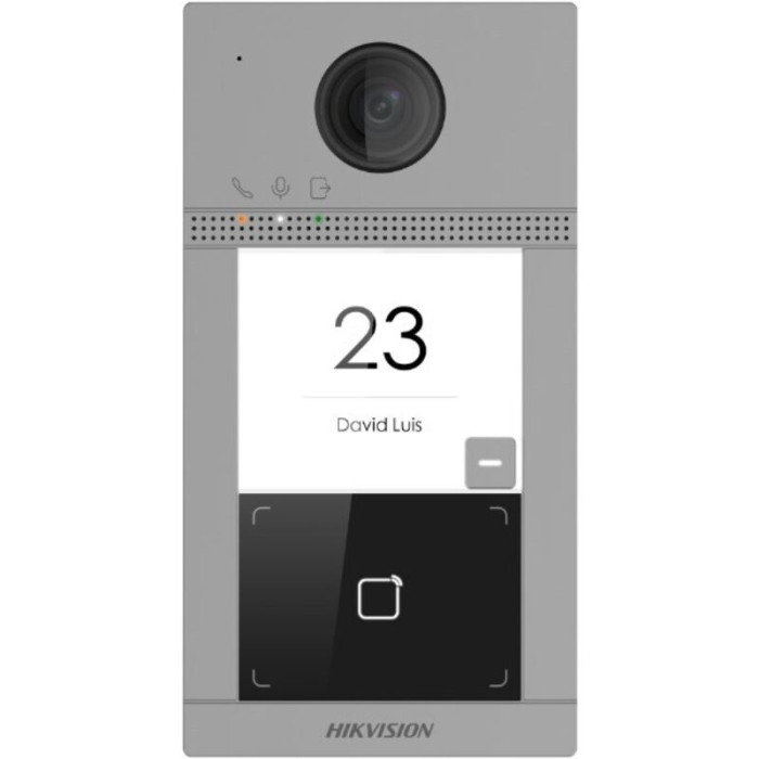 Système d'interphone vidéo Hikvision DS-KV8113-WME1(C) 2 MP Noir, Gris