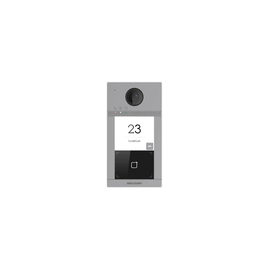 Interphone vidéo sans fil avec lecteur de badge DS-KV8113-WME1 avec 1 bouton d'appel