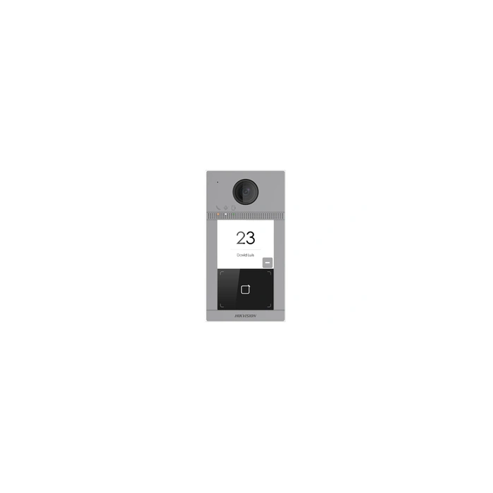 Interphone vidéo sans fil avec lecteur de badge DS-KV8113-WME1 avec 1 bouton d'appel