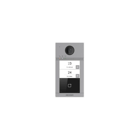 Interphone vidéo sans fil avec lecteur de badge 2 boutons d'appel DS-KV8213-WME1(C)