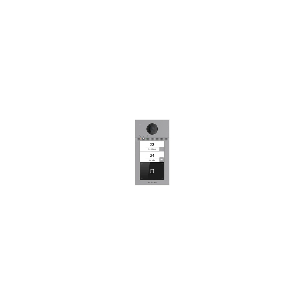 Interphone vidéo sans fil avec lecteur de badge 2 boutons d'appel DS-KV8213-WME1(C)