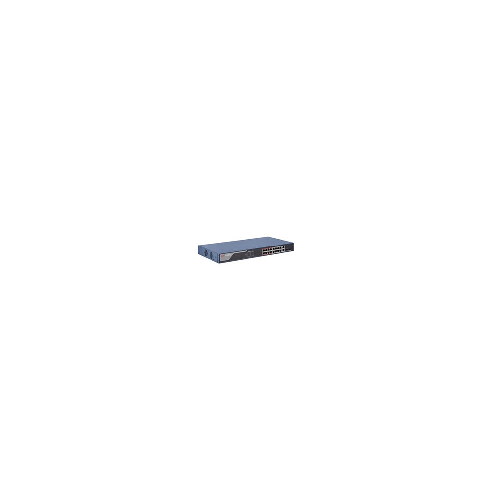 DS-3E1318P-EI - Commutateur - Géré - 16 x 10/100 (PoE+) + 2 x combo Gigabit - de bureau - PoE+ (230 W)