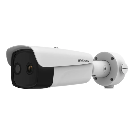 Caméra de Sécurité IP Thermique Double Hikvision Bullet 17µm 6.5mm + Optique 4MP 4mm Extérieur IP67 - DS-2TD2637-7/QY
