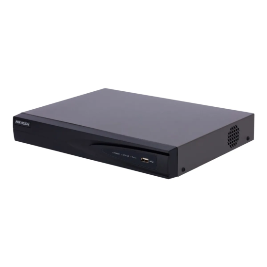 Enregistreur NVR Hikvision Pro 4 Canaux 1U 4K PoE Noir - DS-7604NI-Q1/4P(D)