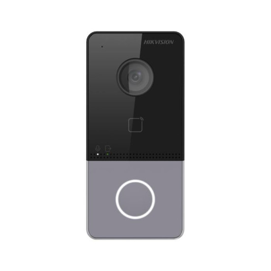 Hikvision Villa Door 2MP WiFi PoE IP Interphone vidéo 1 bouton avec surface douverture de carte MF IP65