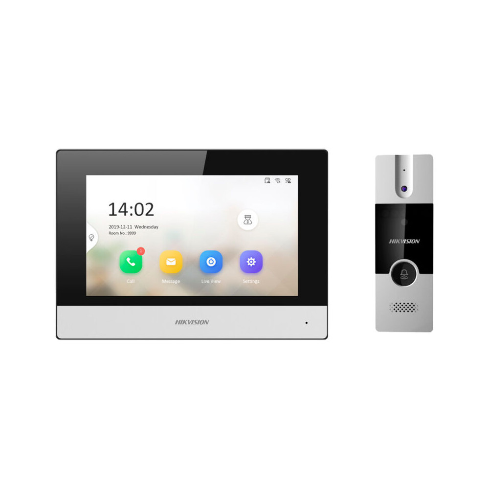 Platine de rue vidéo ip Wifi 4 fils Hikvision Kis302 Ds-kis302-p