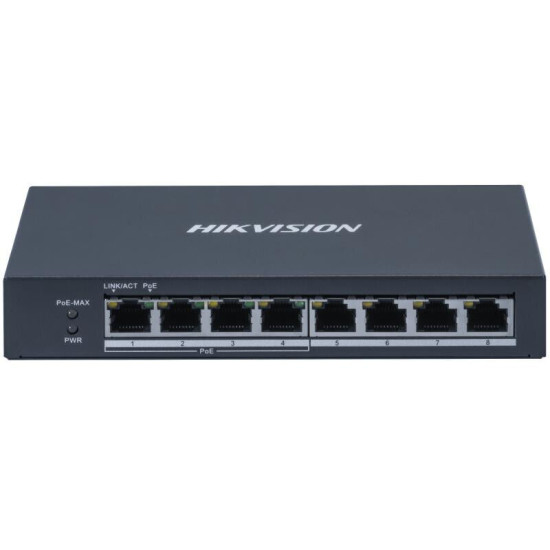 Hikvision Ds-3e0508p-o Commutateur Réseau Géré Gigabit Ethernet (10/100/1000) Connexion Ethernet, Supportant L'Alimentation Via 