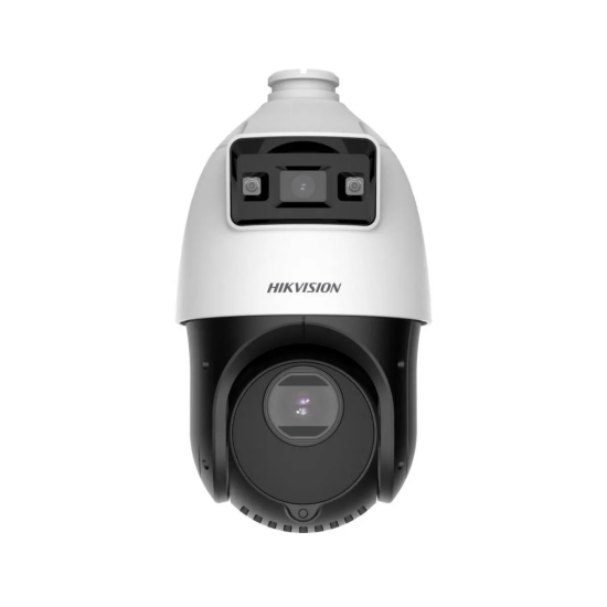 Caméra de Sécurité IP Hikvision Double Objectif PTZ Dôme PoE 4MP+4MP 2.8mm+4.8-120mm Extérieur IP66 - DS-2SE4C425MWG-E(14F0)