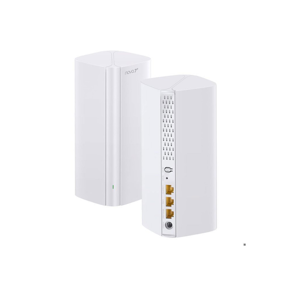 Tenda Nova ME3 Pro  Système WiFi  Mesh WiFi 7 BE3600 Dual Band Couverture de 220m2 3 Ports Gigabit NFC WPA3 Paquet de 2
