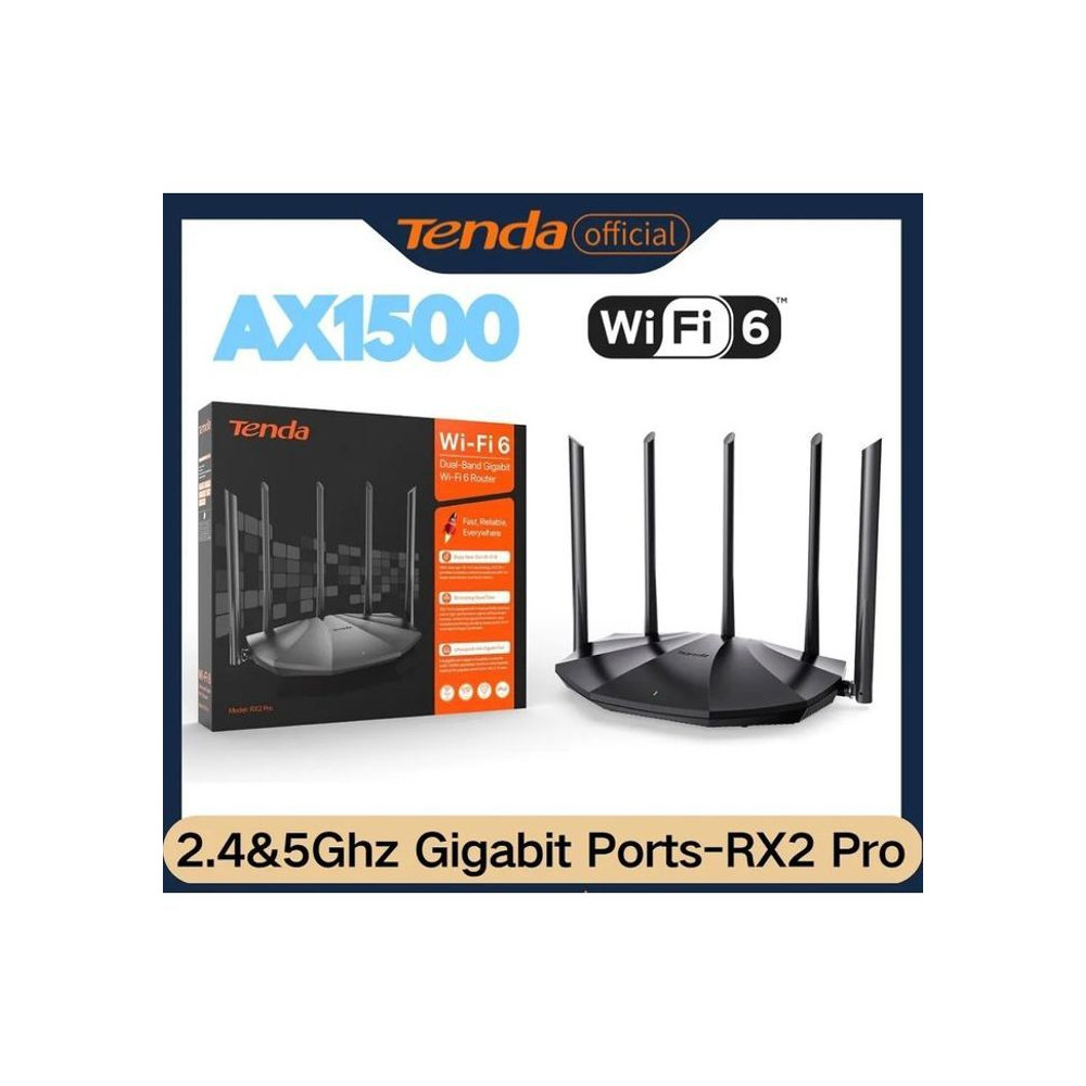 Routeur sans fil - TENDA - AX1500 - Wi-Fi 6 - Amplificateur de signal - Contrôle parental