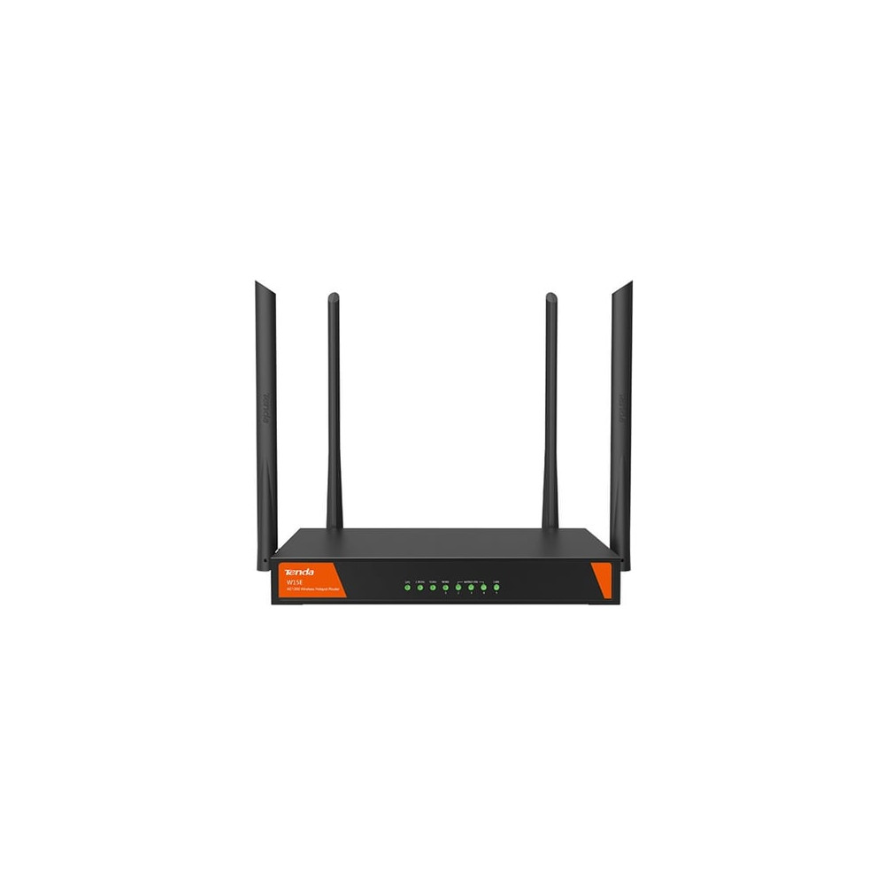 Tenda W15E routeur sans fil Gigabit Ethernet Bi-bande (2,4 GHz / 5 GHz) Noir - Neuf